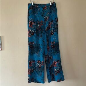 Floral Blue Women's Pants